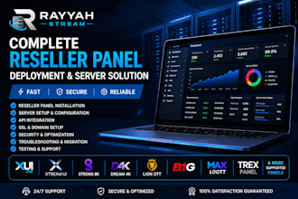 deploy a complete reseller panel and server solution