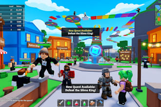 build full roblox game development, roblox obby, maps, script in roblox game