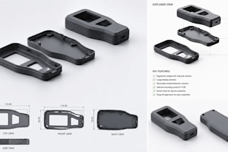 design plastic enclosure, snap fit, injection molding, dfm, 3d cad, solidworks