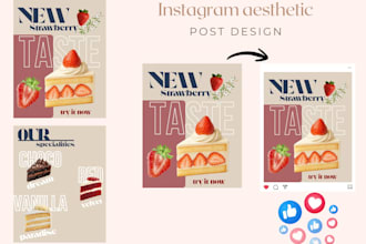 create an instagram post for your new products
