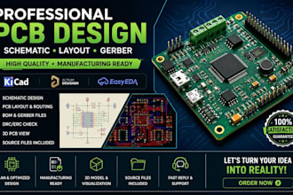 design professional pcb layout, schematic and circuit board