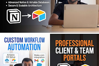 build a custom notion or airtable business os and CRM system