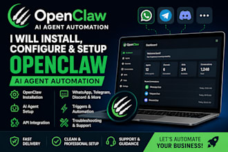 install and configure openclaw ai agent automation