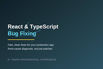fix bugs in your react typescript application