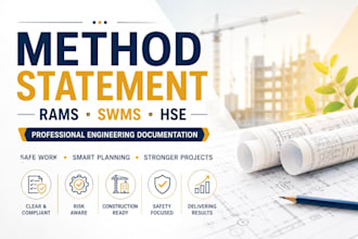 prepare method statements, rams, hse and documents