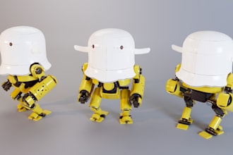 create a stylized game ready 3d character model
