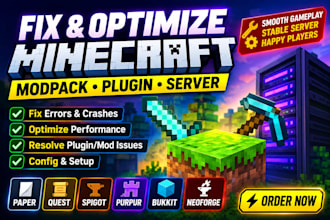 fix optimize minecraft modpack plugin paper quest spigot purpur bukkit neoforge