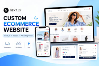 build a modern nextjs ecommerce website frontend