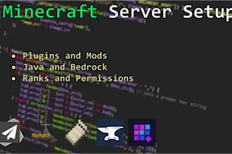 build minecraft server, create plugins, fix bugs, lag and server performance