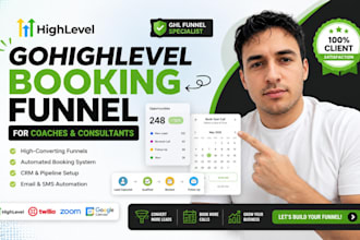 build gohighlevel business coaches highlevel consultant booking funnel expert