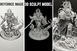 convert 2d to 3d model 3d miniature model 3d warhammer 40k 3d toy stl printing
