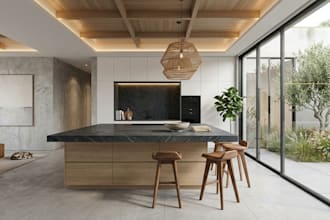 do custom dinning bedroom layout and livingroom with realistic drawing
