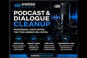 clean up and enhance your podcast or dialogue audio