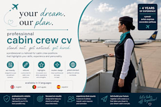 create or improve your cabin crew CV