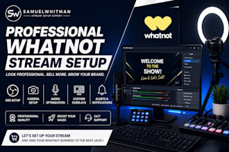 set up your whatnot livestream with obs studio