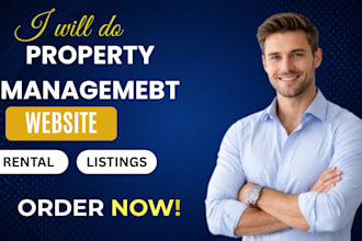 build wordpress property management website with rental listings, tenant portal