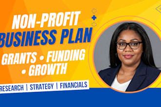 write a nonprofit business plan for grants and funding