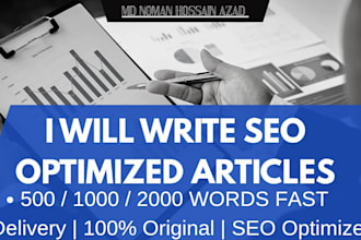 write SEO blog articles and website content