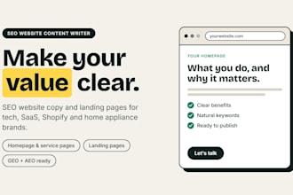 write saas content that explains your product and converts