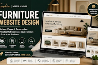create furniture website for you