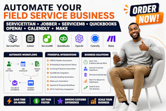 jobber servicetitan open ai housecall pro servicem8 quickbooks calendly make