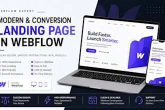 build webflow website and design webflow landing page