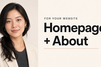 write homepage and about page for your small business website