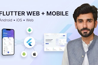 build a responsive flutter web and mobile app