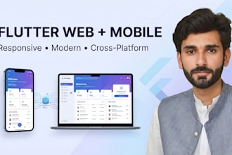 build a responsive flutter web and mobile app