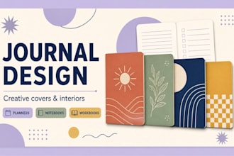 design journals, planners, fillable pdf, lead magnet, workbooks and ebook design