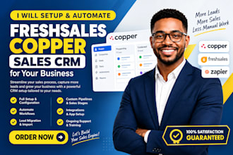 setup migrate and automate freshsales copper salesmate nutshell capsule CRM