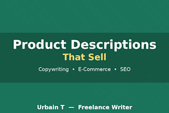 write compelling product descriptions and website copy
