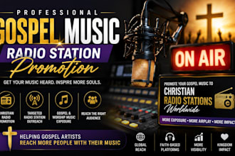 promote gospel music to christian radio stations with targeted music promotion