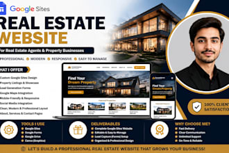create a google sites website for real estate agents and businesses