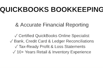 reconcile your quickbooks accounts and deliver accurate financial reports