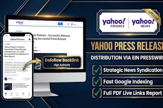 publish yahoo press release distribution yahoo finance news dofollow backlink