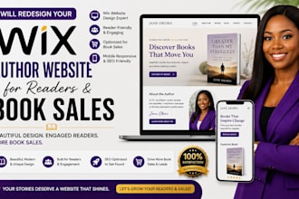 redesign your wix author website for readers and book sales