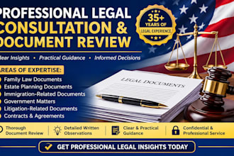 provide professional legal consultation and document review