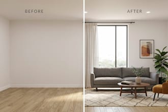 do virtual staging and home renovation for real estate