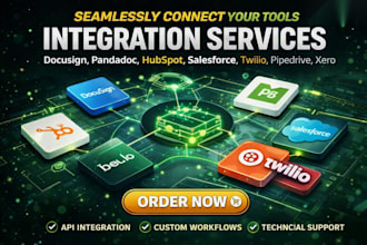 integrate docusign pandadoc hubspot salesforce twilio pipedrive xero stripe odoo