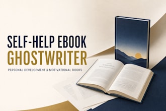 ghostwrite your self help ebook personal development or motivational book