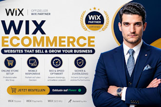 build wix ecommerce, online store, shop website, wix website design