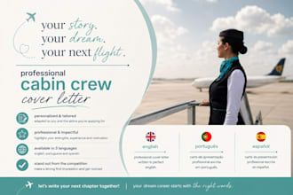 create a cabin crew cover letter for your application