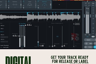 master your track for digital streaming, label submissions and club play