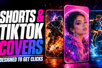 design viral style covers for youtube shorts and tiktok