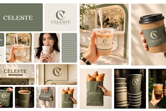 design professional logo brand identity and brand style guide
