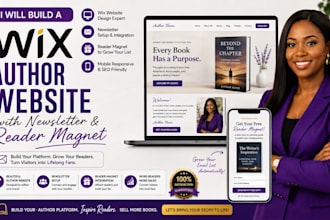 build a wix author website with newsletter and reader magnet