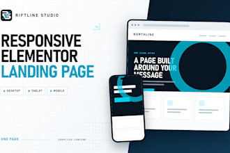 design and build a responsive wordpress elementor landing page