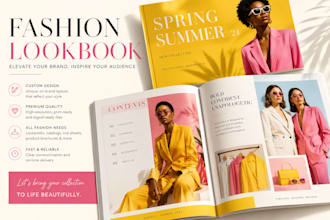 design digital product catalog, fashion catalogue, lookbook, sell, linesheet