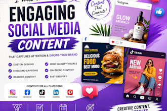 create engaging  social media content for your brand